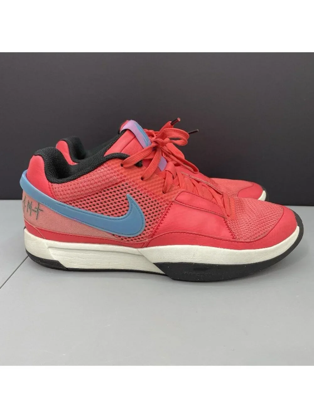 Nike Ja 1 Sneakers Shoes Training Basketball Fuel Ember Glow Red Mens 10